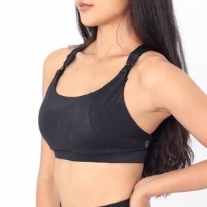 Sweat & Milk Venice 3 High Impact Nursing and Hands Free Pumping Sports Bra Sz M